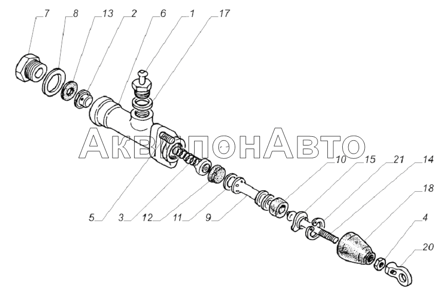 Главный сцепления газ 3307