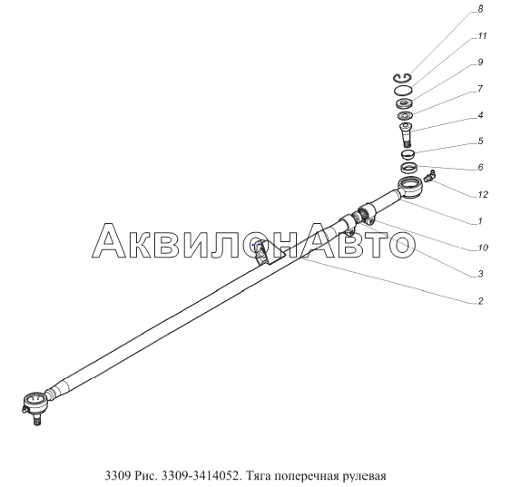 Рулевое газ 3309