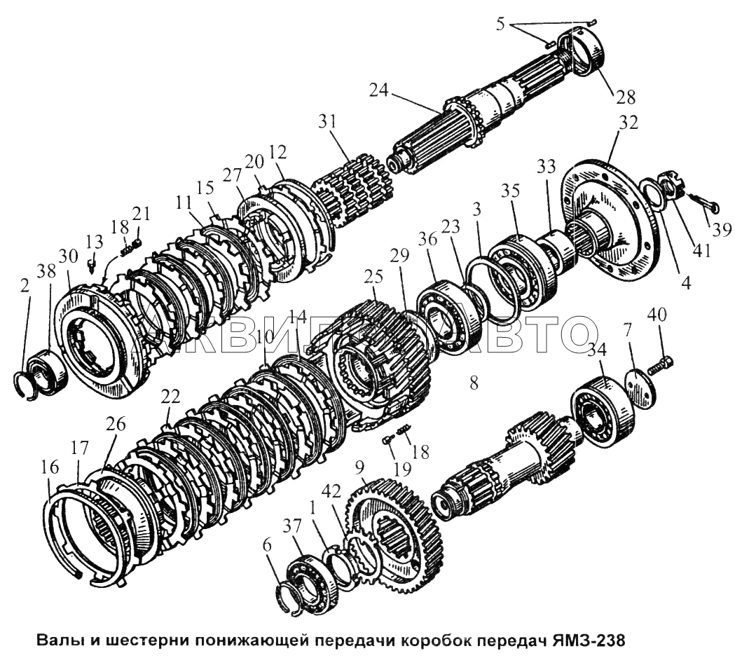 Кпп ямз 236 чертеж