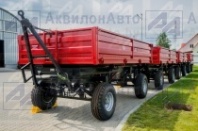 Прицеп тракторный самосвальный КРАСНЫЙ 4,5т (2ПТС-4,5) от АквилонАвто