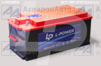 Аккумулятор Кайнар "L-POWER" +слева конус (6СТ-190 АПЗ Euro о.п.) от АквилонАвто