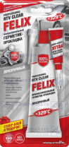 Профессиональный герметик-прокладка FELIX прозрачный 85гр. (Профессиональный герметик-прокладка FELIX прозрачн) от АквилонАвто