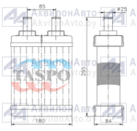 Радиатор отопителя автобуса МАЗ (салона) (103С-8101060) от АквилонАвто
