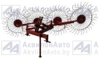 Грабли-ворошилки навесные 4 звезды (колеса окраш.) (ГВН-4) от АквилонАвто