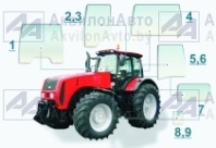 Стекло двери правое МТЗ-622 (323-6708014-А1-01) от АквилонАвто