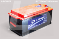Аккумулятор Кайнар "L-POWER" +справа конус (6СТ-190 АПЗ Euro п.п.) от АквилонАвто