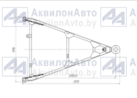 Дышло прицепа 2ПТС-4,5/6,5 петля поворотная ф. отверстия 39 мм (Дышло прицепа 2ПТС-4,5/6,5) от АквилонАвто