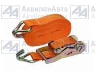 Стяжка (ремень стяжной, лента + механизм) крепления груза 4м, 38мм, 1,5-3т. от АквилонАвто